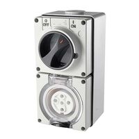 5 Pin Round Industrial Switch & Socket 32A