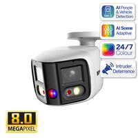 Professional AI Series 8.0MP 180° Active Deterrence Bullet