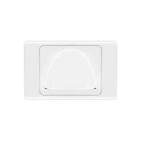 Reverse bullnose wall plate | White