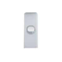AVOL Architrave 1 Gang Light Switch | White