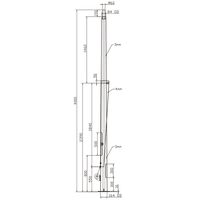 4.0m Octagonal Hinged Light Pole