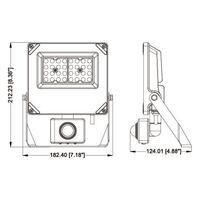 Commercial 20W 5000K LED Sensor Flood Light
