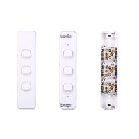 AVOL Architrave 3 Gang Light Switch | White