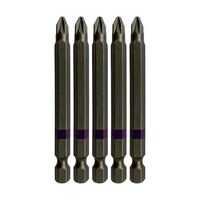 Powerbit Pozidrive No2 Length 75mm Magnetic 5 Pack