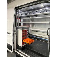 Rolacase Enclosed 7 Drawer Frame Complete With 7 WATRC001 Orange Cases