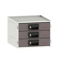 RolaCase Enclosed Cabinet 3x Drawers With 3x RC401 Metal Drawers