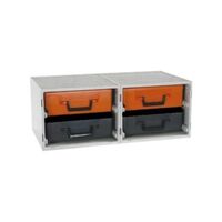 RolaCase Dual Cabinet Kit Including 4 Carry Cases