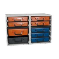 RolaCase Dual Enclosed Cabinet Kit 9x Drawers Plus 9x Carry Cases