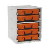 RolaCase Enclosed Cabinet 5x Drawer Comes With 5x Cases Assembled