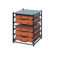 Rolacase 5 Case Unassembled Frame Complete With 5 WATRC001 Orange Cases