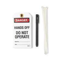 Lockout Tag (Hands Off) W/Pen 5 Pack