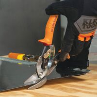 Offset Left-Cutting Aviation Snips