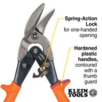 Offset Left-Cutting Aviation Snips