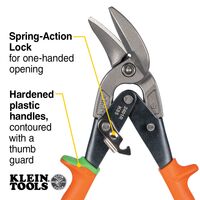 Offset Right-Cutting Aviation Snips