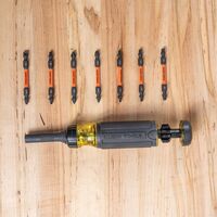 15-in-1 Ratcheting Impact-Rated Multi-Bit Torsion Zone Screwdriver