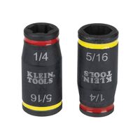 3-in-1 Impact Flip Socket Set, 1/4'', 5/16'', 2-Piece