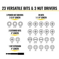 Pro Impact Power Bit Set, 26-Piece