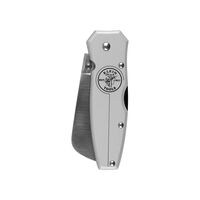 Lightweight Lockback Knife, 6.4 cm Coping Blade, Silver Handle