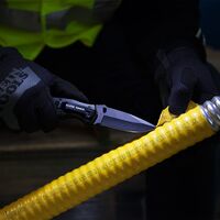 Pocket Knife, Black, Drop Point Blade