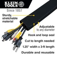Cable and Wire Management Sleeves, 3.2 cm Diameter, 91 cm Long
