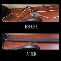 Cable and Wire Management Sleeves, 4.4 cm Diameter, 91 cm Long