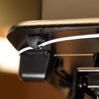 Self-Adhesive Cable Mounting Clips, 1-Slot (10-Pack)