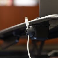 Self-Adhesive Cable Mounting Clips, 1-Slot (10-Pack)