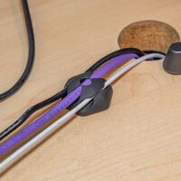 Self-Adhesive Cable Mounting Clips, 3-Slot (10-Pack)