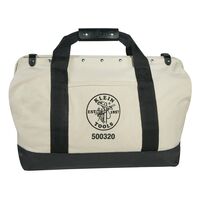 Tool Bag, Canvas with Leather Bottom, 15 Pockets, 50.8 cm