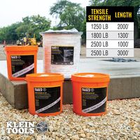Conduit Measuring Pull Tape, 2500 lbs x 3000 ft
