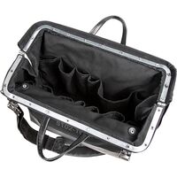 Deluxe Tool Bag, Black Canvas, 13 Pockets, 40.6 cm