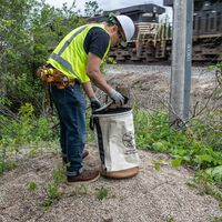 Canvas Bucket with Bucket Top, 55.9 cm