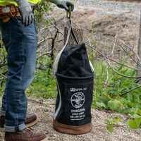 Canvas Bucket, Flame-Resistant, Top-Closing, 30.5 cm