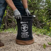 Canvas Bucket, Flame-Resistant, Top-Closing, 30.5 cm