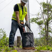 Canvas Bucket, Flame-Resistant, 30.5 cm