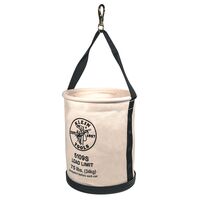 Canvas Bucket, Straight Walls with Swivel Snap, 30.5 cm