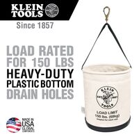 Canvas Bucket, All-Purpose with Drain Holes, 30.5 cm