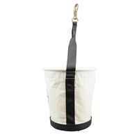 Tapered-Wall Bucket with Swivel Snap Hook, Canvas