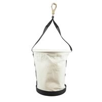Tapered-Wall Bucket with Swivel Snap Hook, Canvas