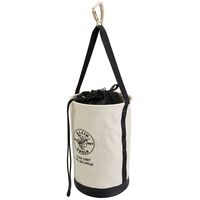 Canvas Bucket with Drawstring Close, 55.9 cm