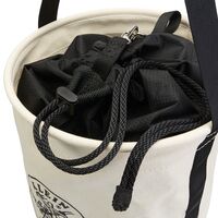Canvas Bucket with Drawstring Close, 55.9 cm