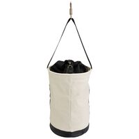 Canvas Bucket with Drawstring Close, 55.9 cm