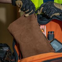 Zippered Bag, Top-Grain Leather Tool Pouch, 31.8 cm