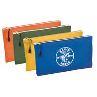 Zippered Bags, Canvas Tool Pouches Olive/Orange/Blue/Yellow, 4-Pack