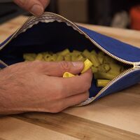 Zippered Bags, Canvas Tool Pouches Olive/Orange/Blue/Yellow, 4-Pack