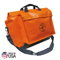 Tool Bag, Vinyl Equipment Bag, Orange, Large