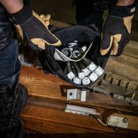 Nut and Bolt Tool Pouch, 22.9 x 8.9 x 25.4 cm