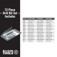 Standard-Point Drill-Bit Set - 13-Piece