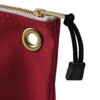 Zippered Bag, Canvas Tool Pouch, 25.4 cm, Red