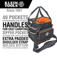 Tool Bag, Tradesman Pro™ Tool Tote, 40 Pockets, 26 cm